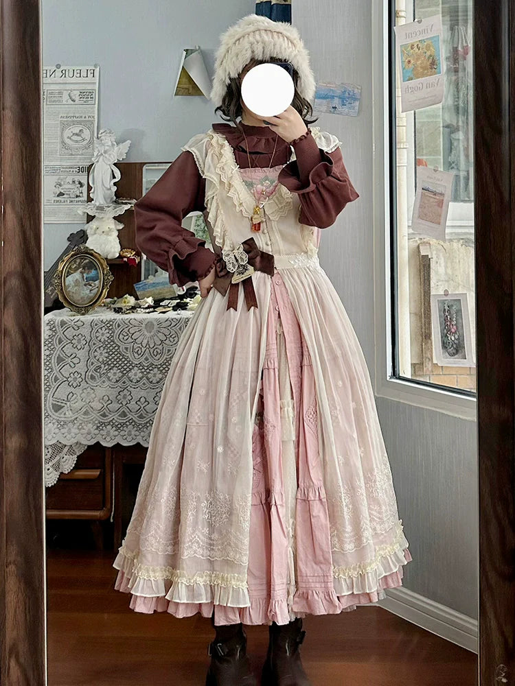 Forest Fluorescent Carps - Sweet Lolita Sweater Autumn and Winter Lolita Inner Wear