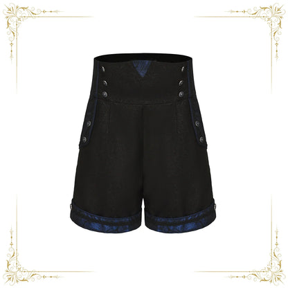 Immortal Thorn - Night of Sword - Ouji Lolita Shorts High Waist Prince Shorts
