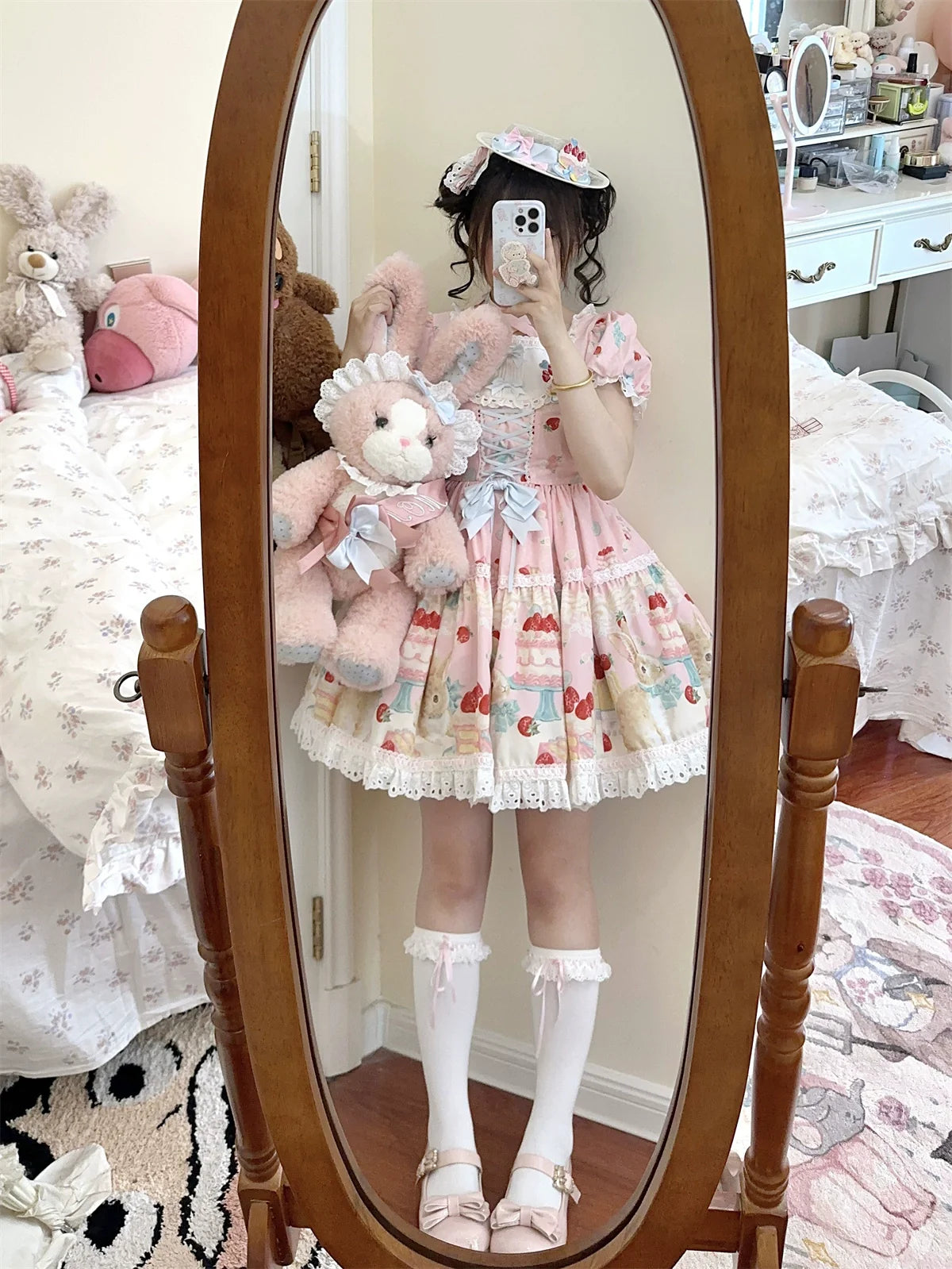 Dark Star Island - Honey Bunny Cake - Sweet Lolita JSK/OP/Strap SK/Shirt