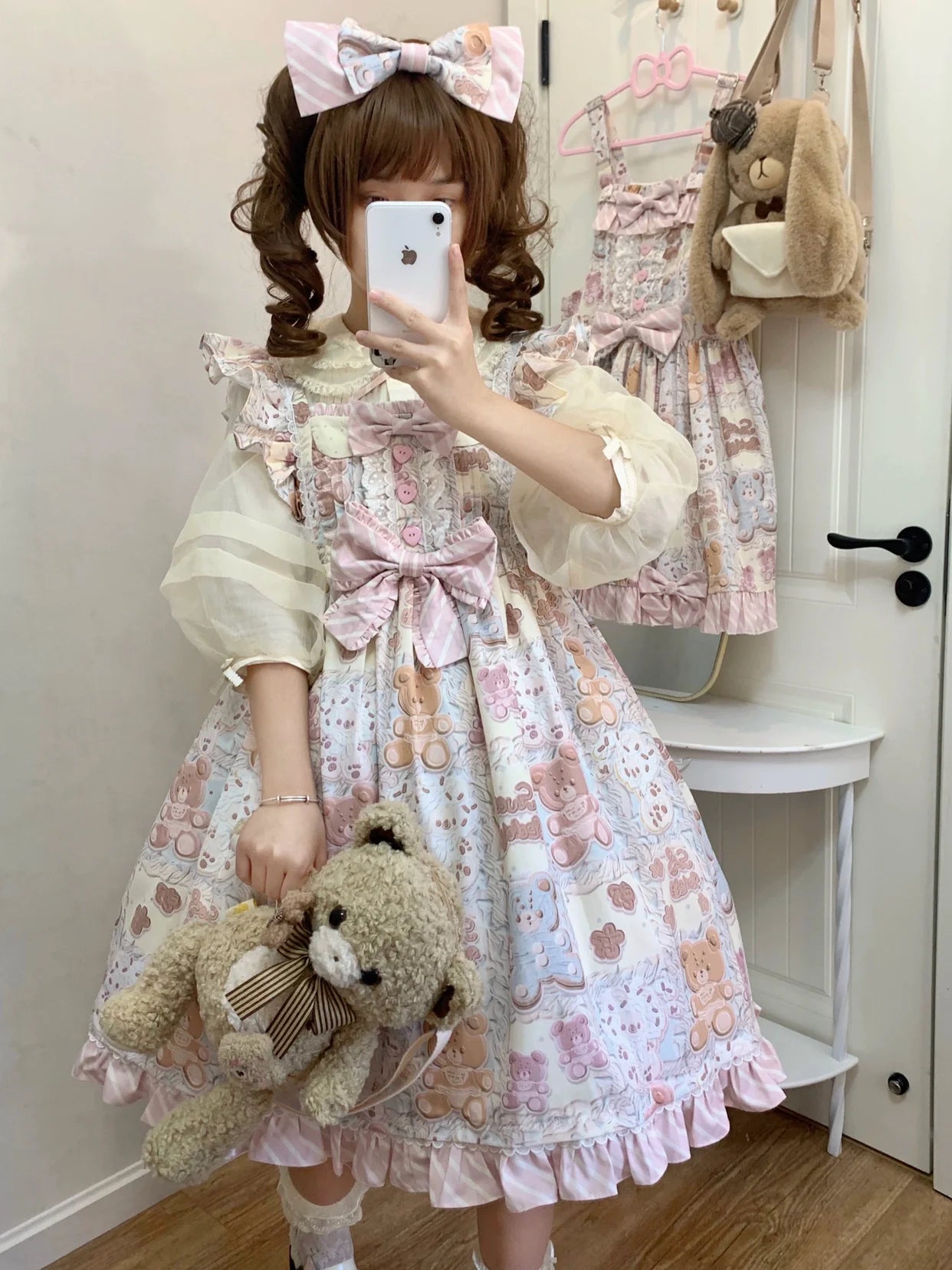 Akiyama Future Studio - Kawaii Little Bear Lolita Salopette Daily Lolita JSK