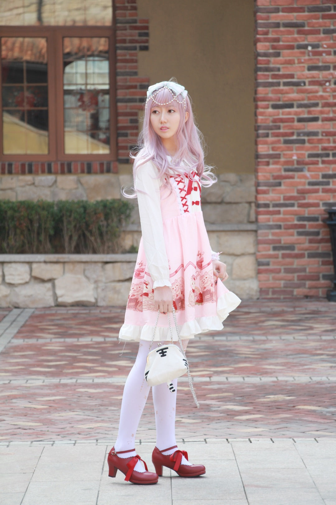 Sosic - Qing Mengnuo - Elegant Lolita Satin High Heel Handmade Shoes