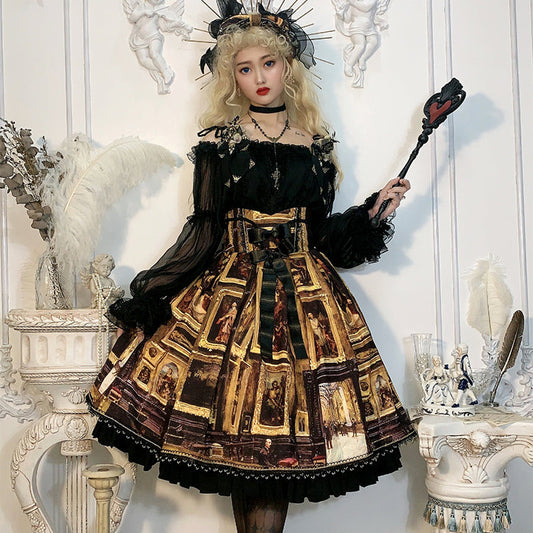 Balladeer - Golden Gallery - Elegant High Waist Lolita SK