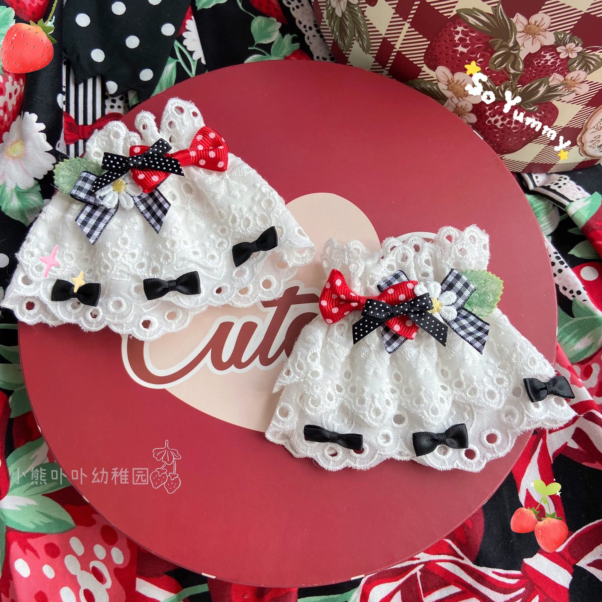 Bear Doll - Original Cute Lolita Bow Cuffs