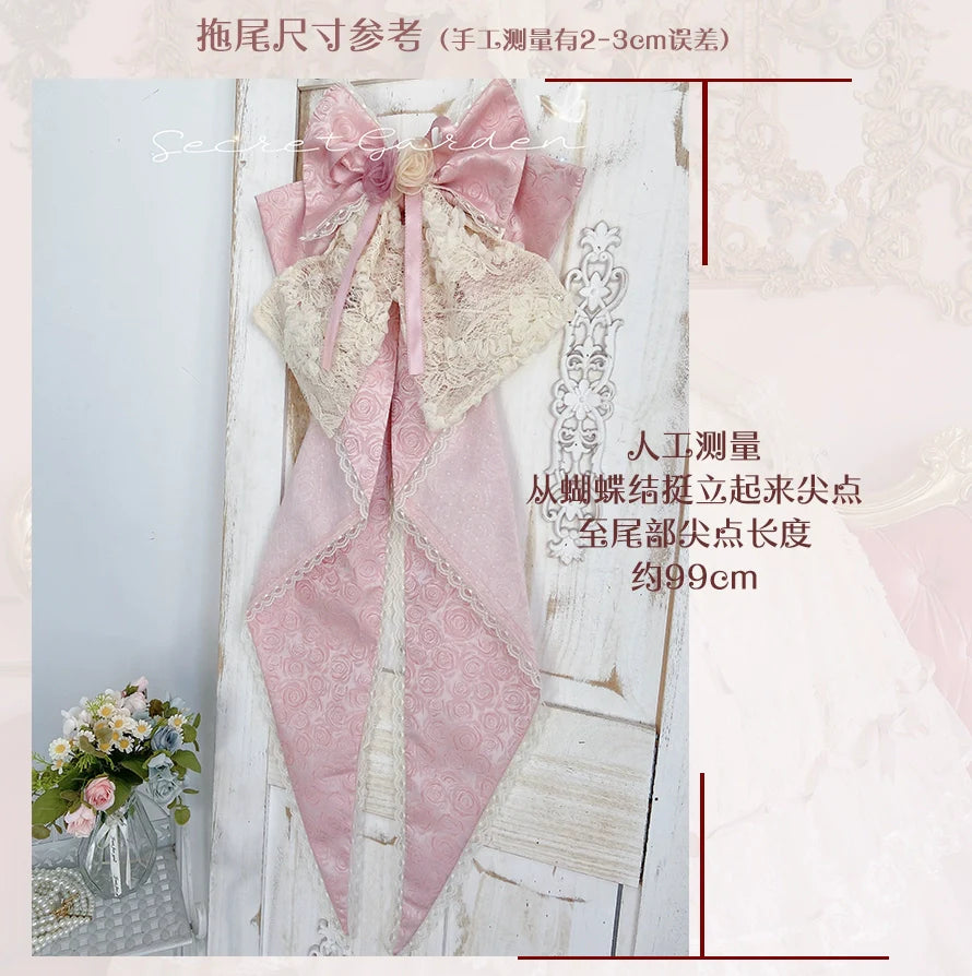MieYe - Diana Rose - Bridal Lolita Dress Short Wedding OP with Accessories