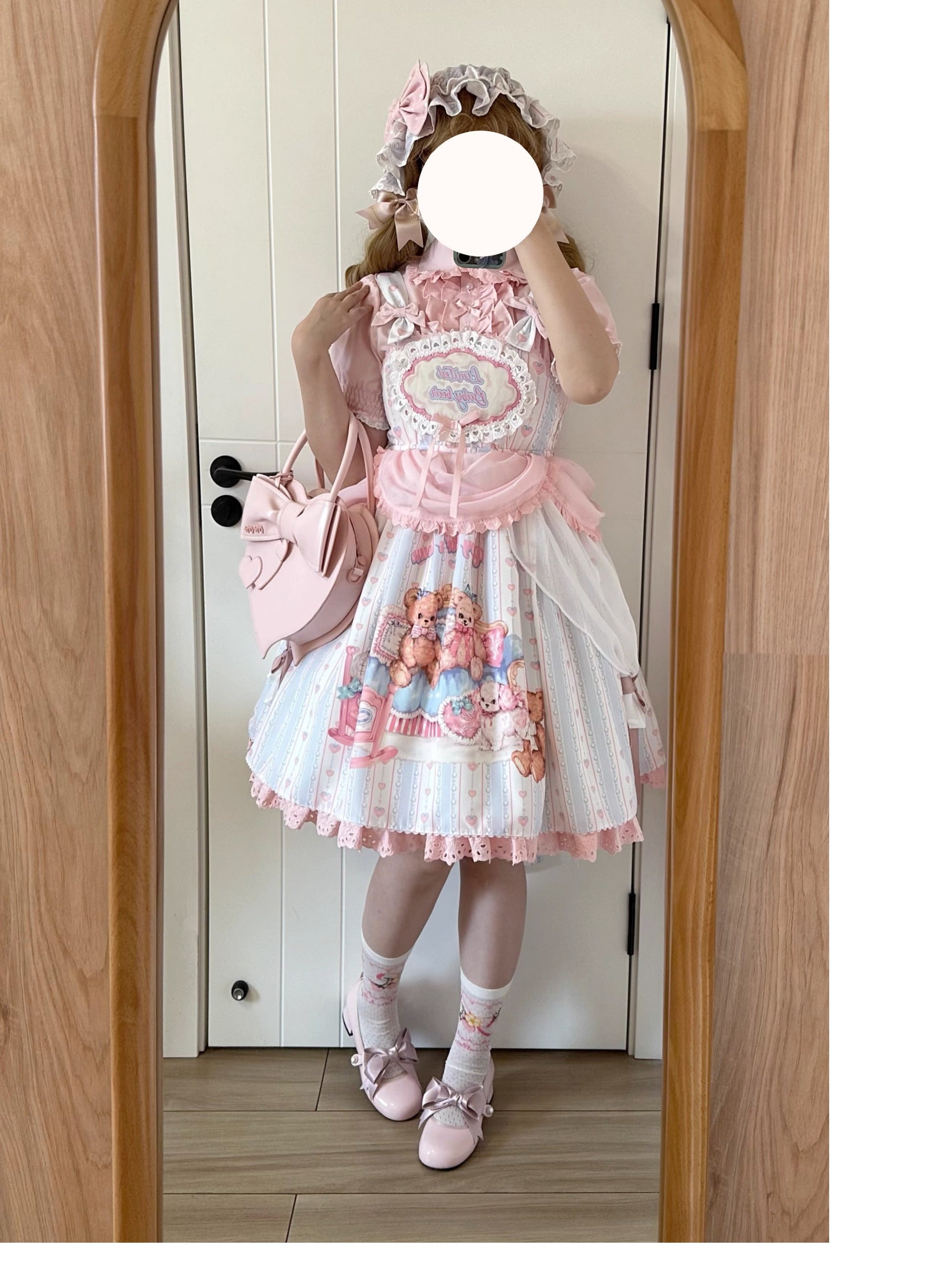 Eternity Spring - Barbie Bear - Sweet Lolita Bear Print JSK and OP
