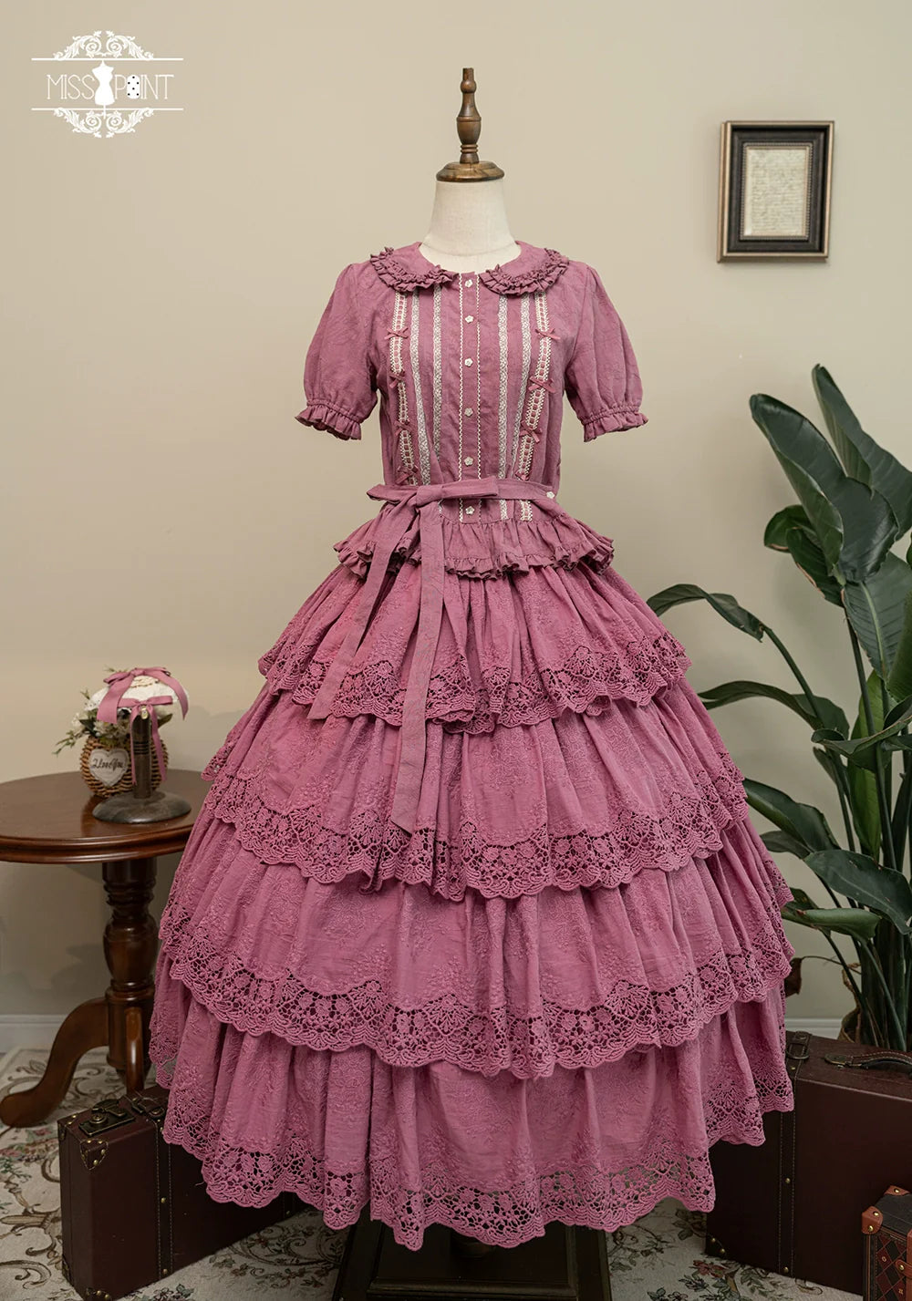 Miss Point - Forest Waltz - Classic Lolita Tiered Skirt Multi-layer Embroidered SK