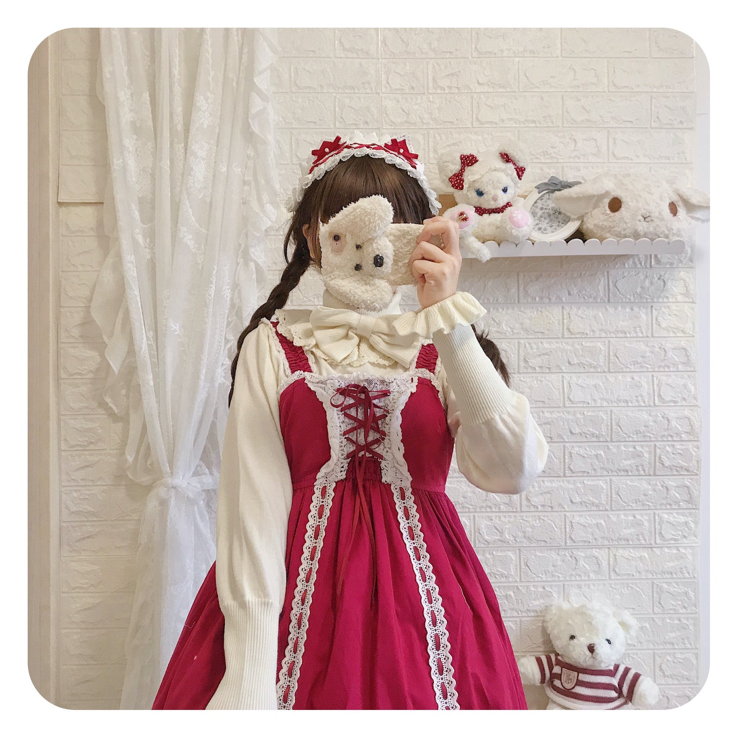 PPX STUDIO - Sweet Lolita Woolen Sweater Multicolors