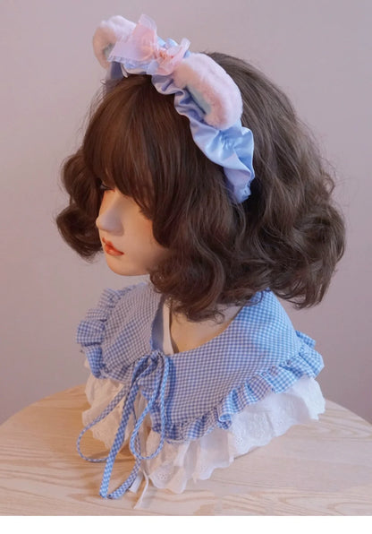Besozealous - Handmade Lolita KC Animal Ear Coffee Hairband