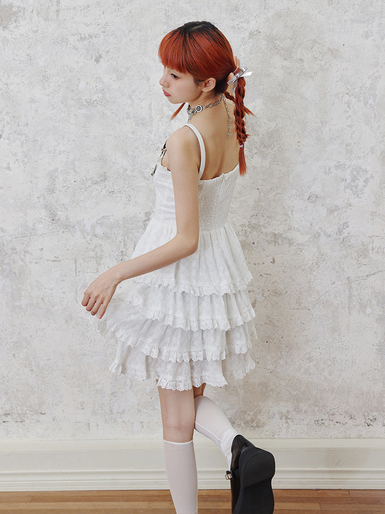 Strap lace cake skirt【s0000002510】