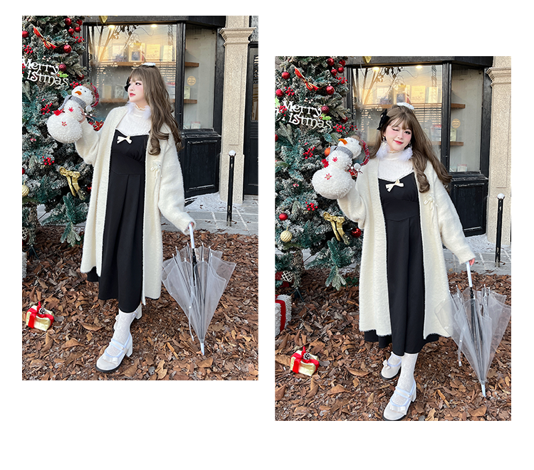Yingtang - Sweet Lolita Coat Plus Size Lolita Dress Set