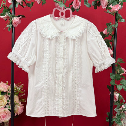 DMFS Lolita - Lanxin Shirt - Cotton Sweet Lolita Lace Blouse