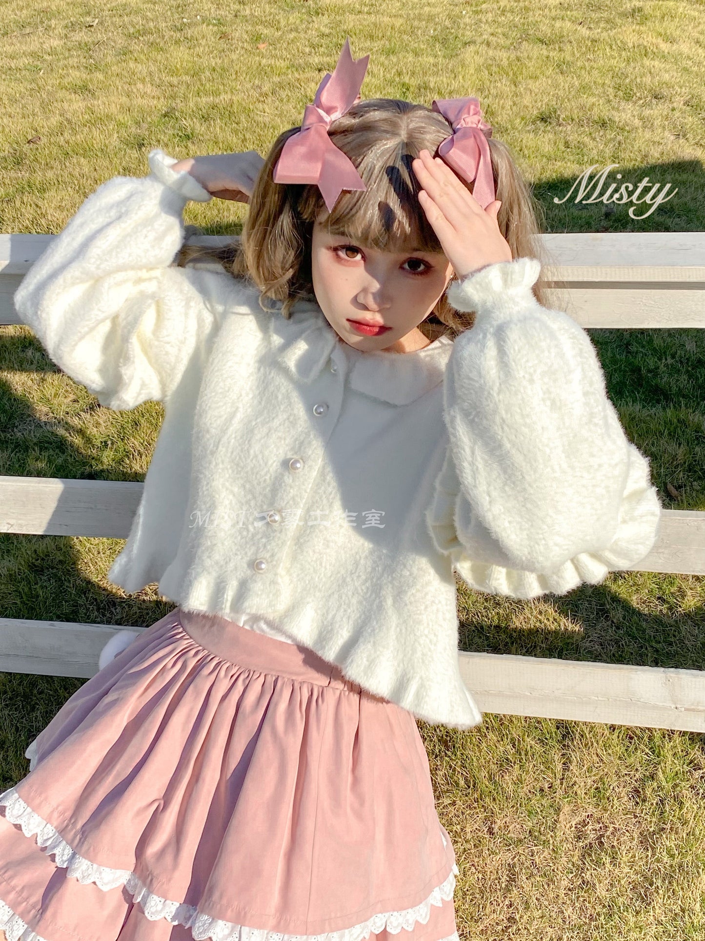 MIST - Small Ointment - Sweet Lolita Thick Sweater Coat Puff Sleeve