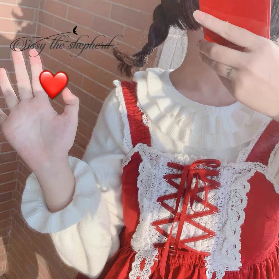 Sissy the shepherd - Sweet Lolita Sweater Autumn and Winter Lolita Innerwear