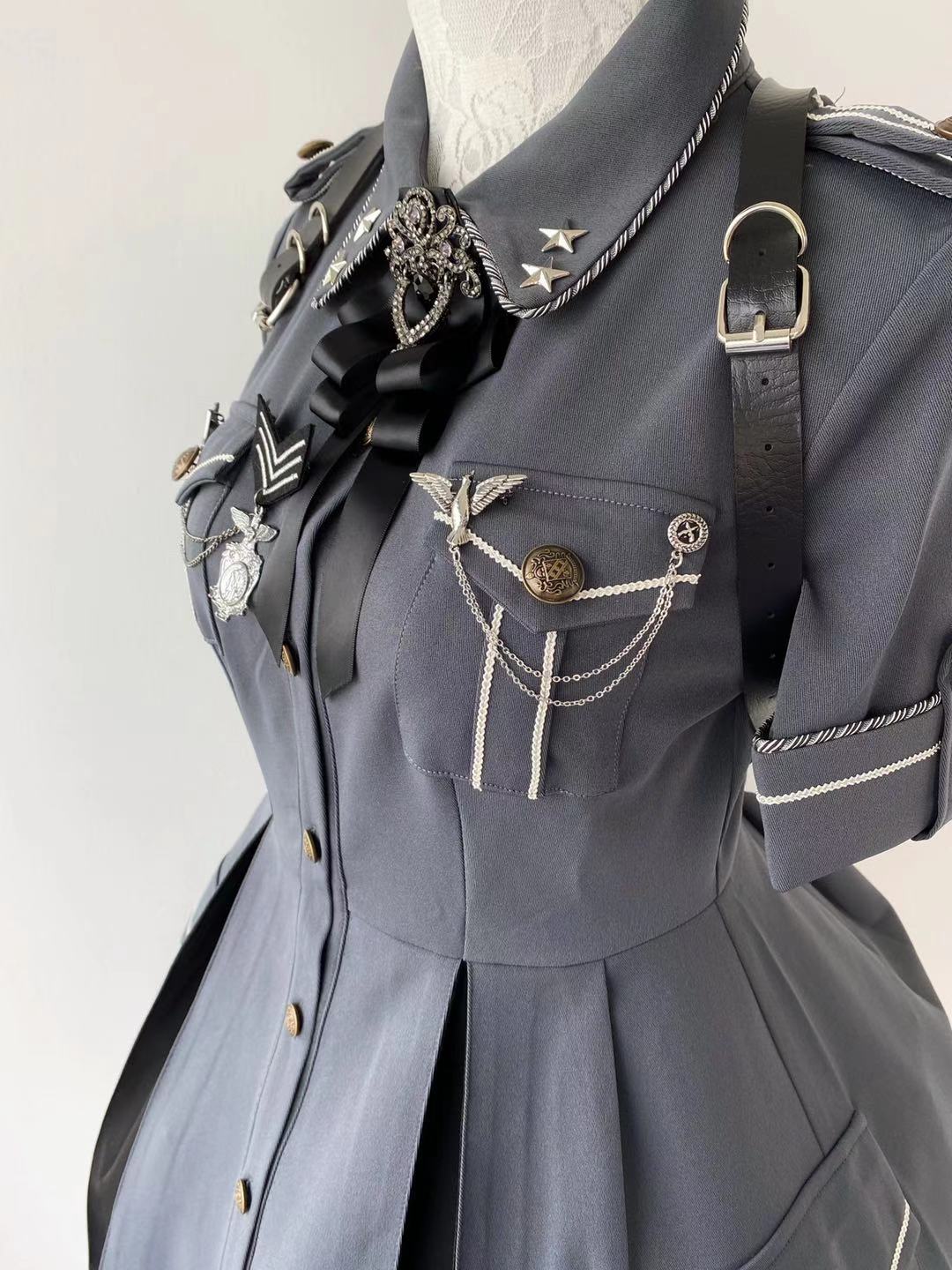 Your Highness - Evil Python 2.0 - Military Lolita Gothic OP Dress