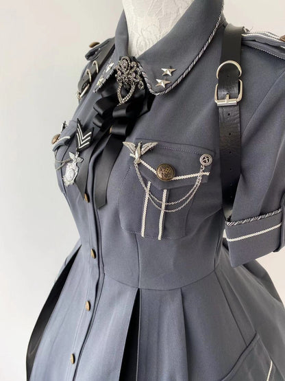 Your Highness - Evil Python 2.0 - Military Lolita Gothic OP Dress