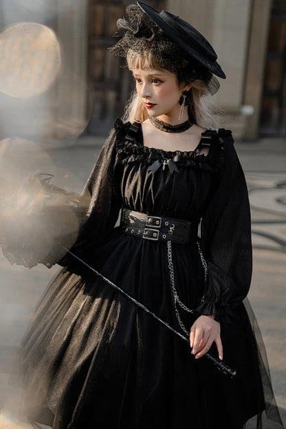 Your Princess - Gothic Lolita High Waist Black Dress