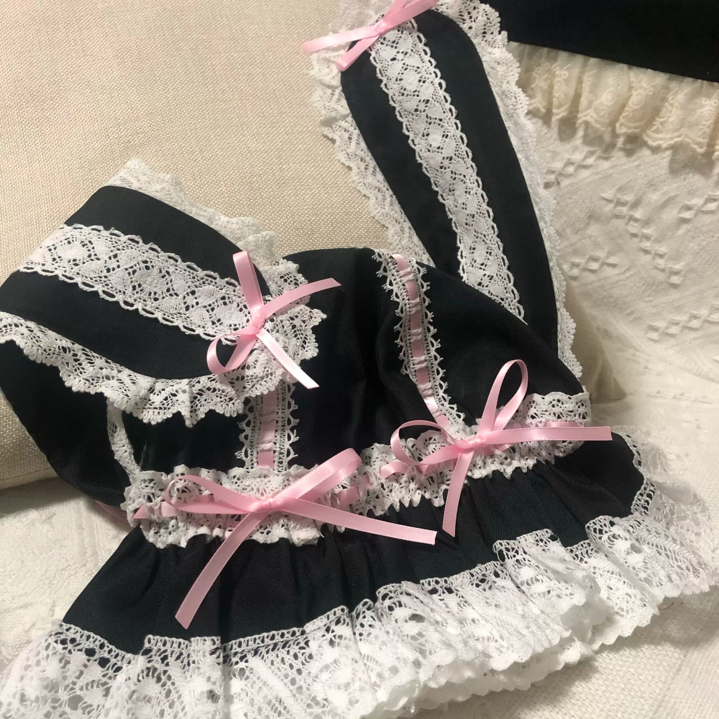 RococoHeroin - Handmade Lolita Bunny Hat Multiple Colors