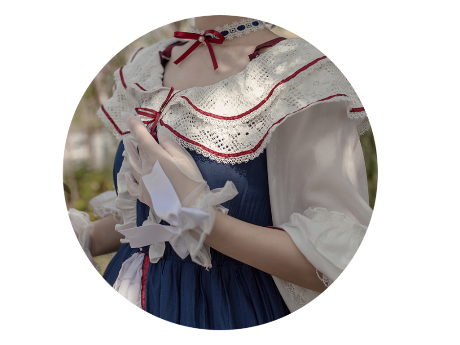 With Puji・朶now White - Lolita Flounce Hemline OP Dress