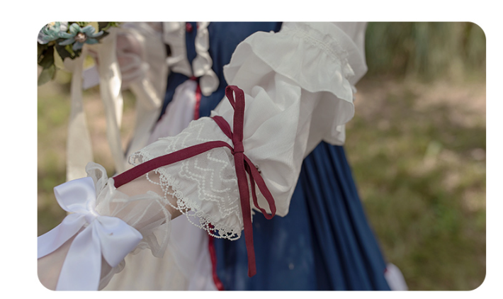 With Puji・朶now White - Lolita Flounce Hemline OP Dress