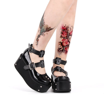 Angelic Imprint - Gothic Lolita Punk Platform Shoes