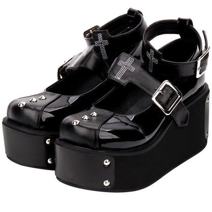 Angelic Imprint - Gothic Lolita Punk Platform Shoes