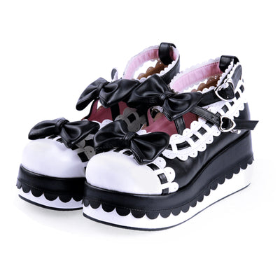 Angelic imprint - Multicolors Sweet Bow Lolita Platform Shoes