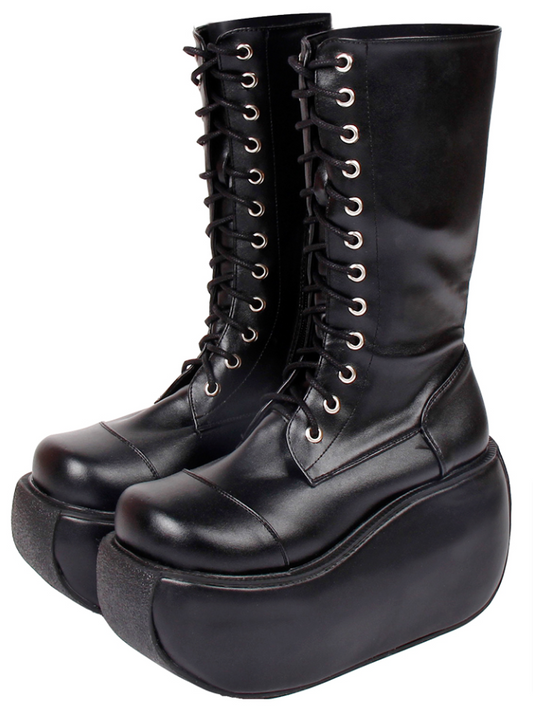 Angelic Imprint - Fashion Crossover Strap Punk Lolita Boots