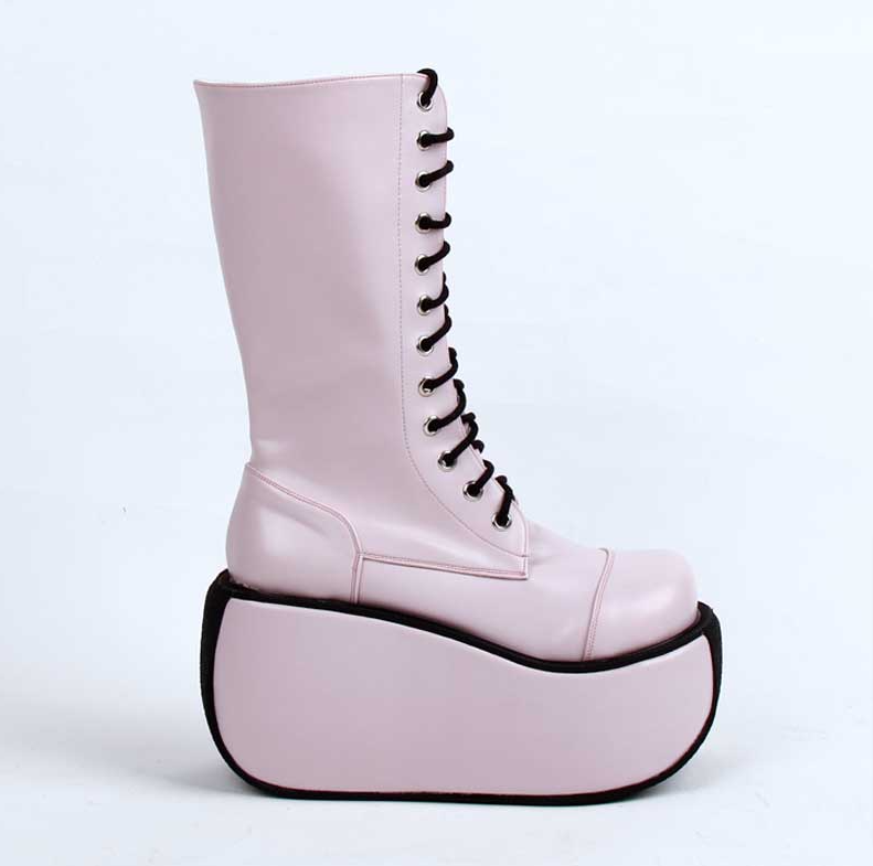 Angelic Imprint - Fashion Crossover Strap Punk Lolita Boots