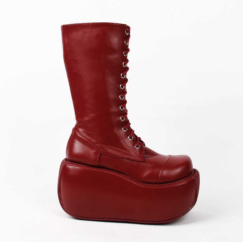 Angelic Imprint - Fashion Crossover Strap Punk Lolita Boots