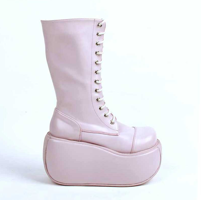 Angelic Imprint - Fashion Crossover Strap Punk Lolita Boots