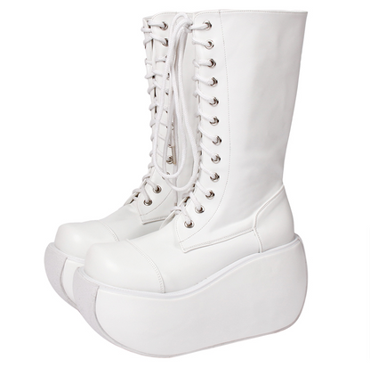 Angelic Imprint - Fashion Crossover Strap Punk Lolita Boots