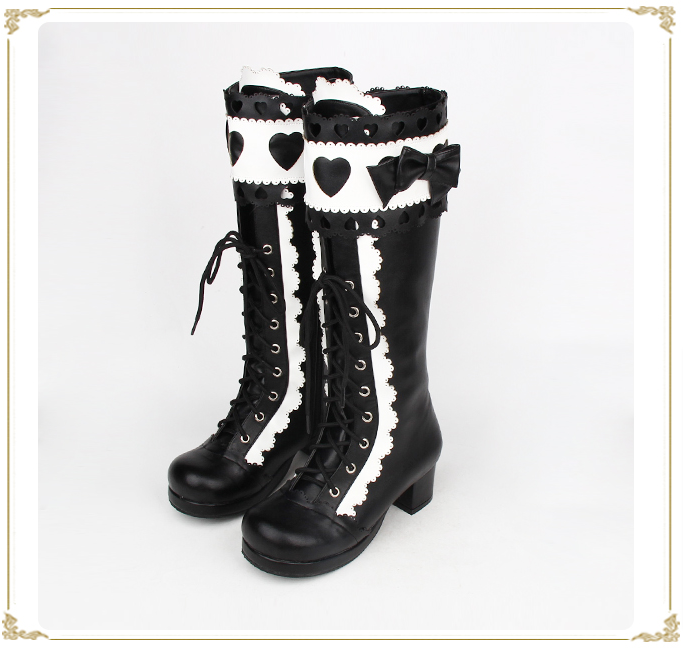 Angelic Imprint - Sweet Multicolor Thick Heel Lolita Boots