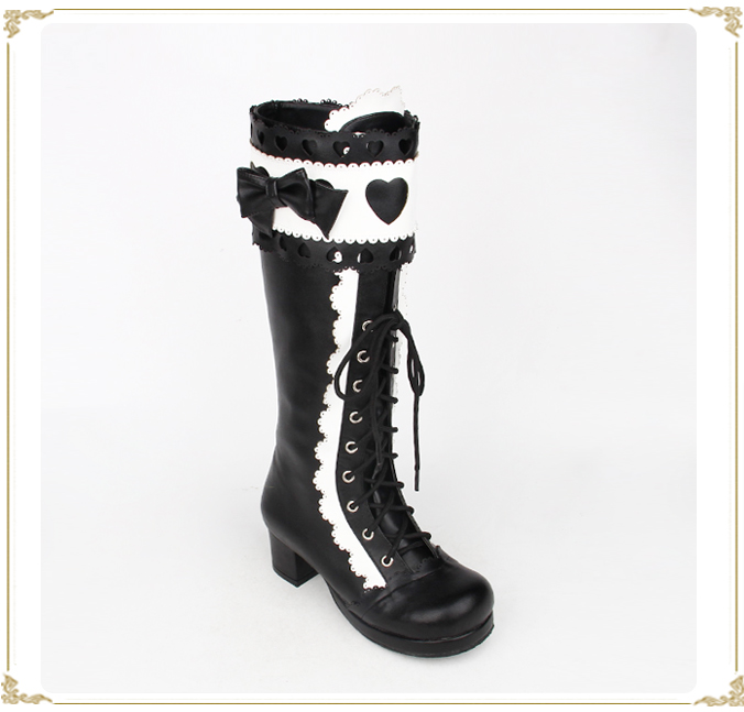 Angelic Imprint - Sweet Multicolor Thick Heel Lolita Boots