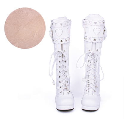Angelic Imprint - Sweet Multicolor Thick Heel Lolita Boots