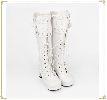 Angelic Imprint - Sweet Multicolor Thick Heel Lolita Boots