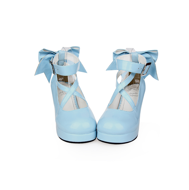 Angelic imprint - Elegant Lolita Shoes Princess Bowknot Lolita Heels Shoes