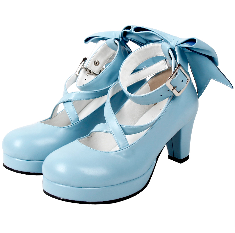 Angelic imprint - Elegant Lolita Shoes Princess Bowknot Lolita Heels Shoes