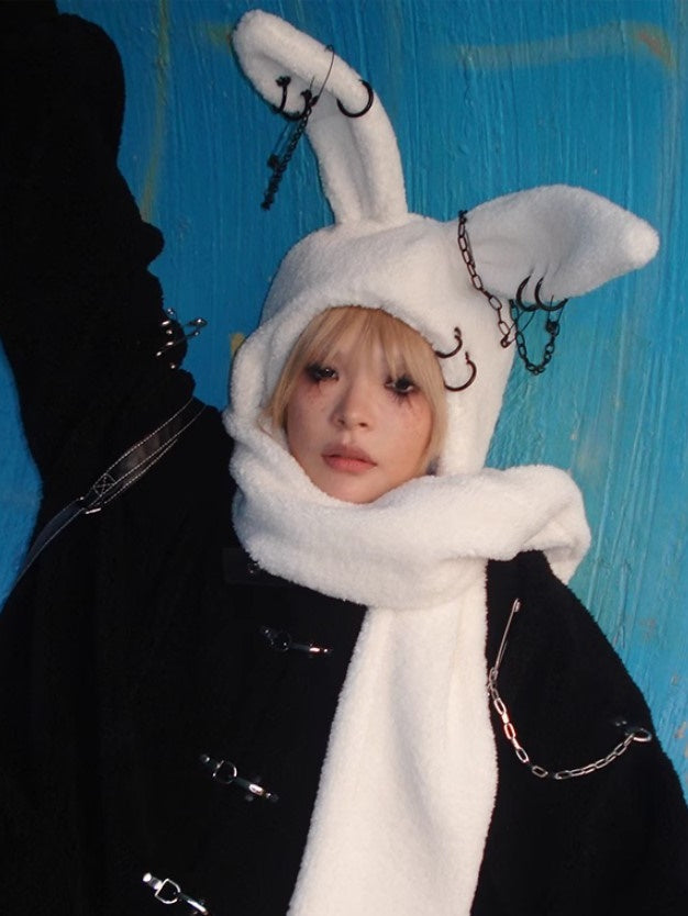 Rebellious Rabbit Scarf Hat【s0000004222】