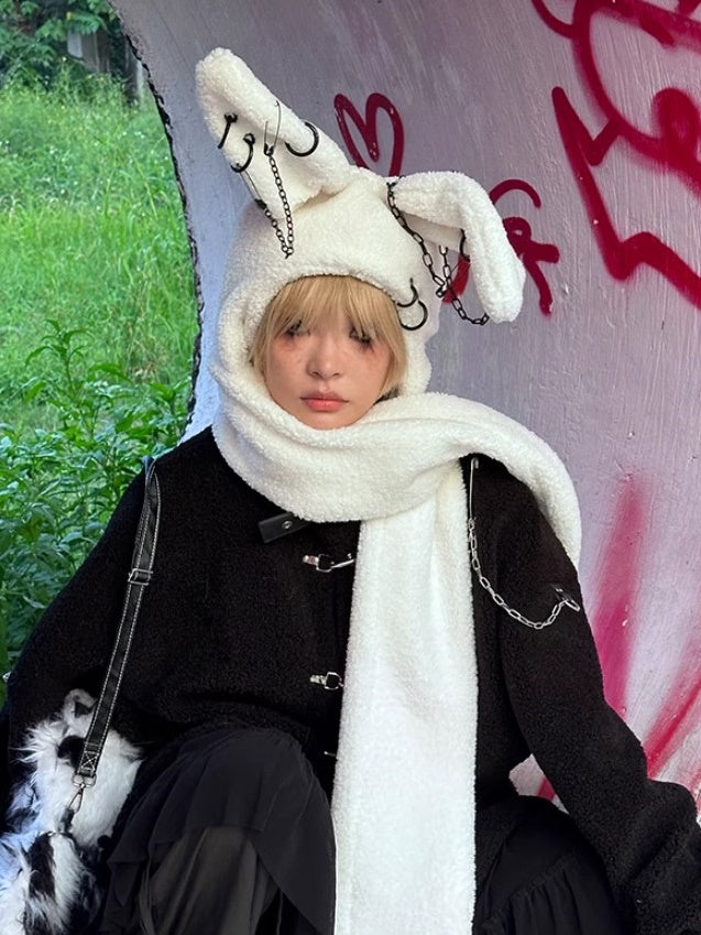 Rebellious Rabbit Scarf Hat【s0000004222】
