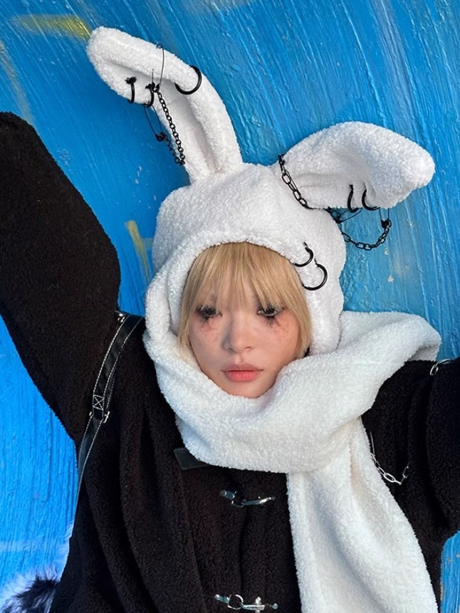 Rebellious Rabbit Scarf Hat【s0000004222】