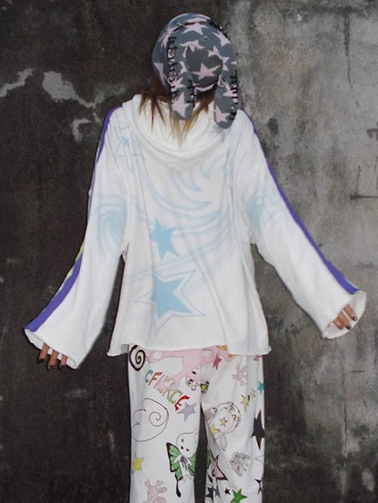 Rebellious Rabbit Five-pointed Star Knitted Cap【s0000004220】