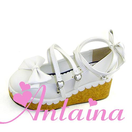 Antaina - Lolita Bow Platform Shoes Multiple Colors