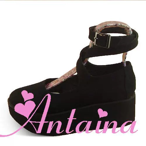 Antaina - Punk Lolita High Platforms Shoes Lolita Ankle Strap Shoes