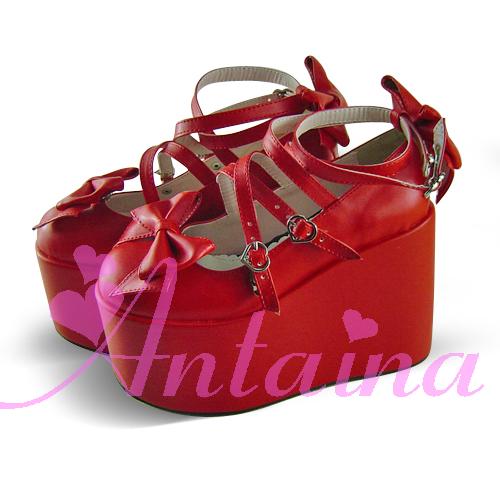 Antaina - Lolita Bow Platform Shoes Multiple Colors