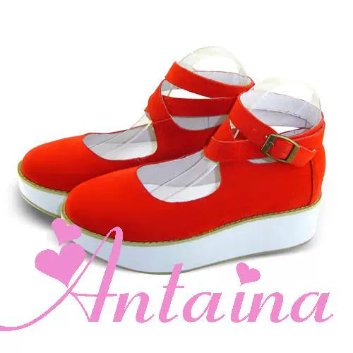 Antaina - Punk Lolita High Platforms Shoes Lolita Ankle Strap Shoes