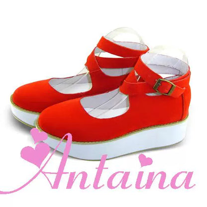 Antaina - Punk Lolita High Platforms Shoes Lolita Ankle Strap Shoes