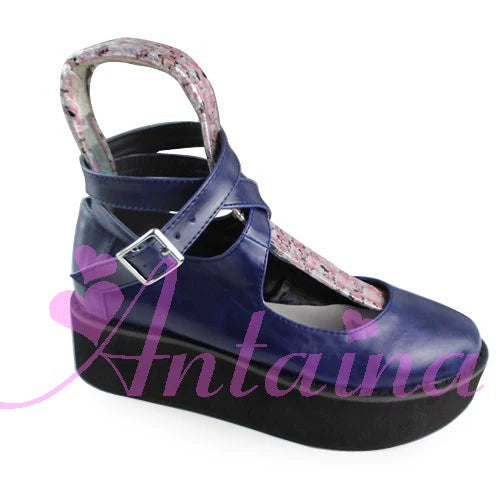 Antaina - Punk Lolita High Platforms Shoes Lolita Ankle Strap Shoes