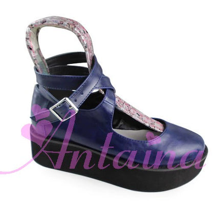 Antaina - Punk Lolita High Platforms Shoes Lolita Ankle Strap Shoes