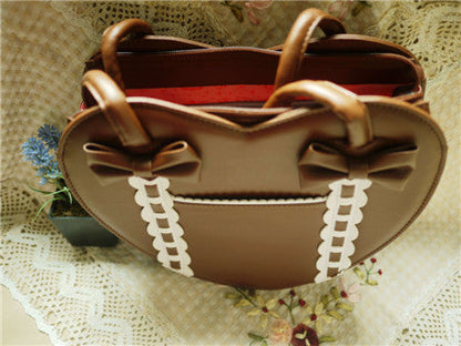 Loris - Satin Bridge - Heart-shape Lolita Bag