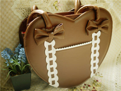 Loris - Satin Bridge - Heart-shape Lolita Bag